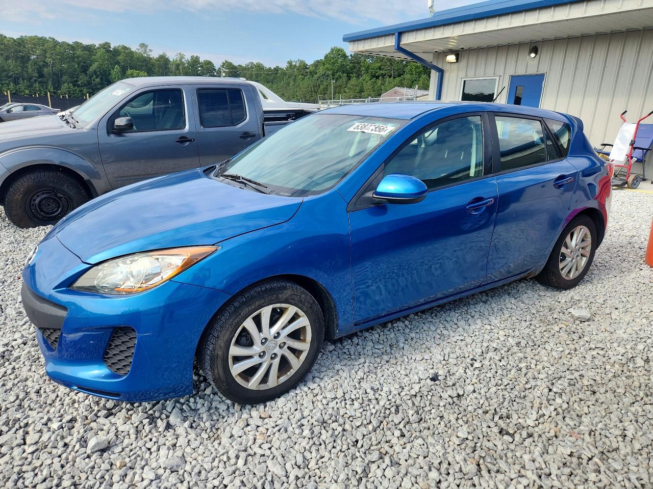 2012 Mazda 3 i Touring, VIN JM1BL1L83C1661057 — Rear end