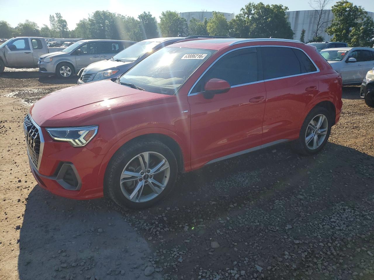 2022 Audi Q3 S line Premium Plus, VIN WA1EECF36N1150524 — Hail