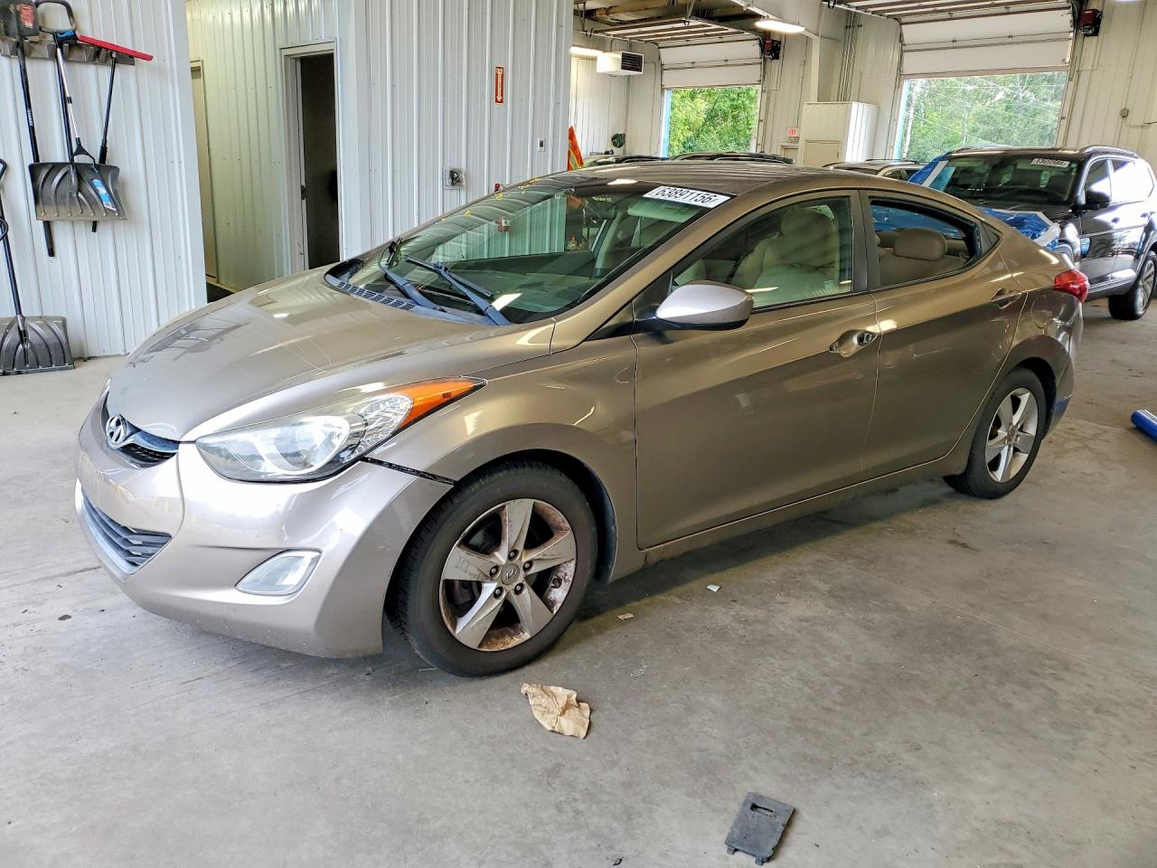 2013 Hyundai Elantra GLS, VIN 5NPDH4AEXDH327817 — Vandalism