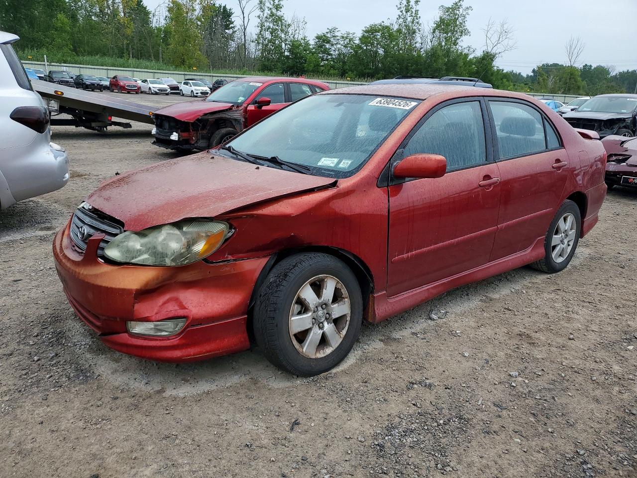 2003 Toyota Corolla CE, VIN 1NXBR32E73Z087509 — Front end