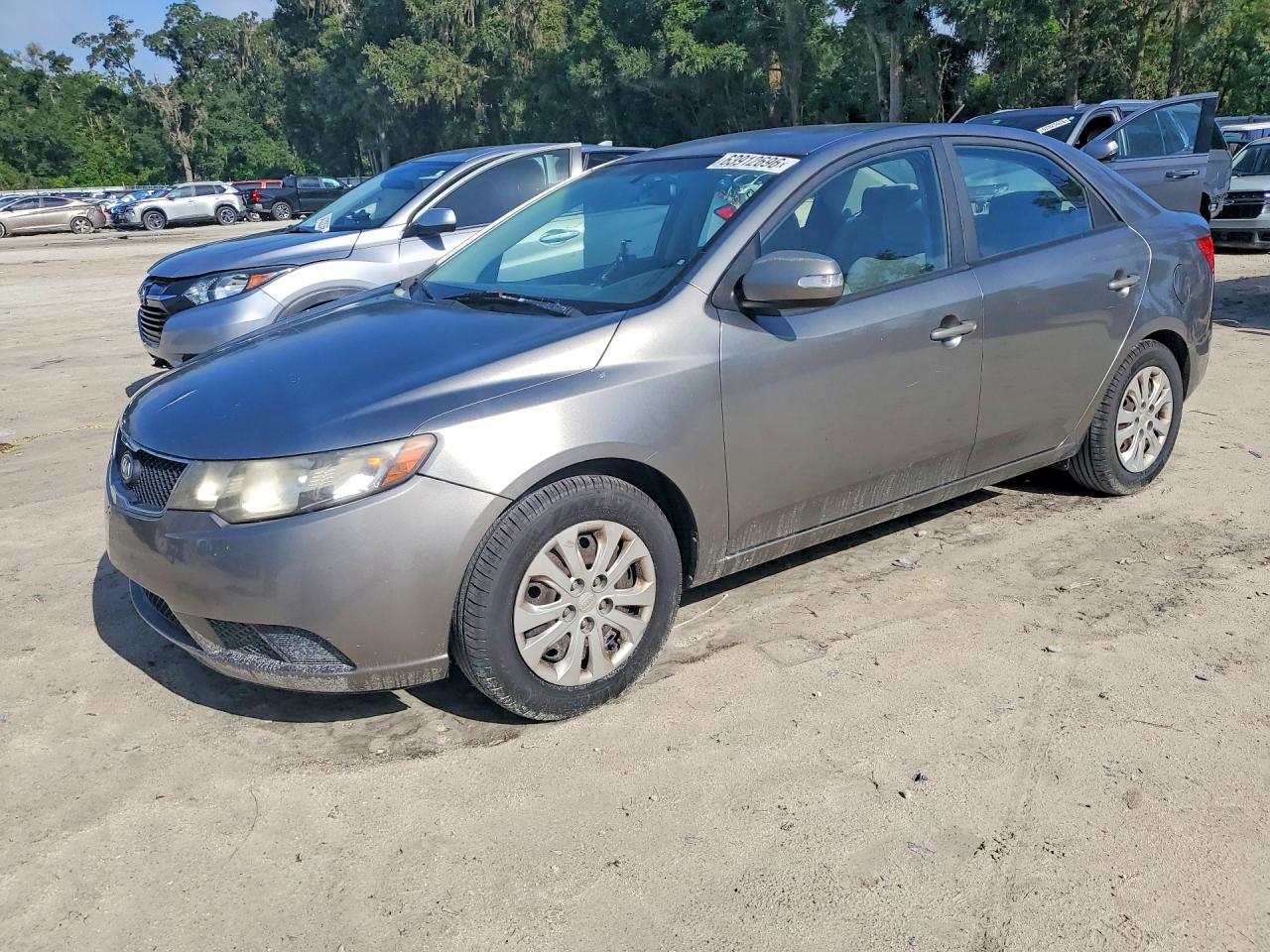 2010 Kia Forte EX, VIN KNAFU4A23A5861972 — Engine fire