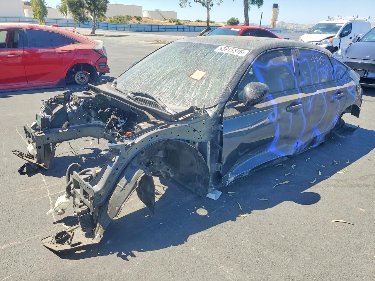 2026 Honda Civic Sport, VIN 19XFL4H84TE006415 — Vandalism