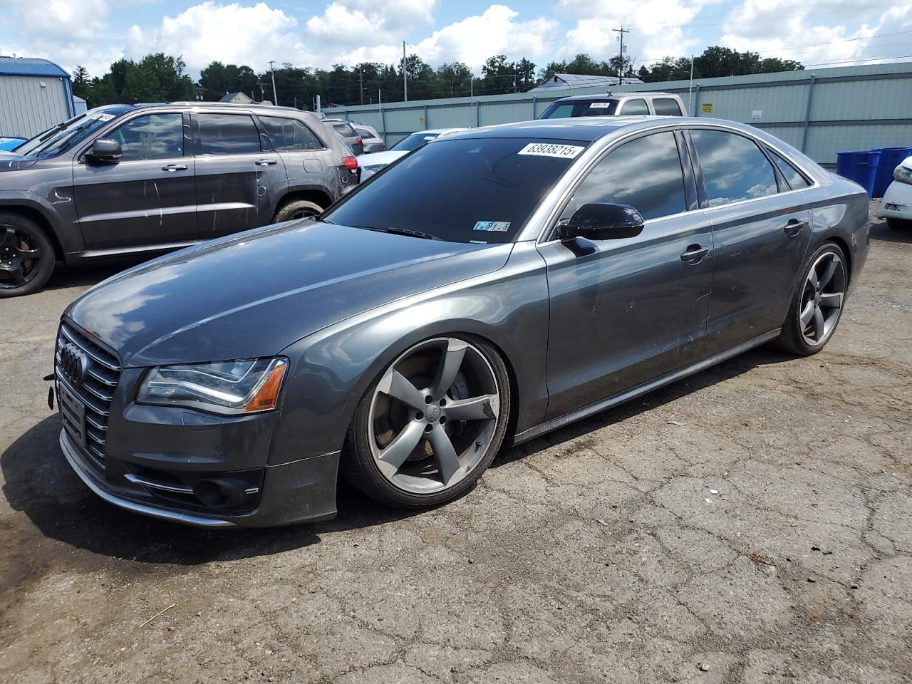 2013 Audi S8, VIN WAUD2AFD4DN020379 — Undercarriage