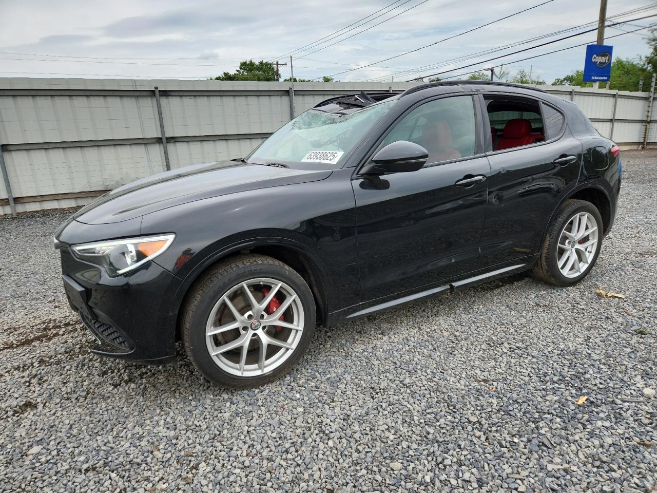 2020 Alfa Romeo Stelvio Ti Sport, VIN ZASPAKBN4L7C84316 — Roof