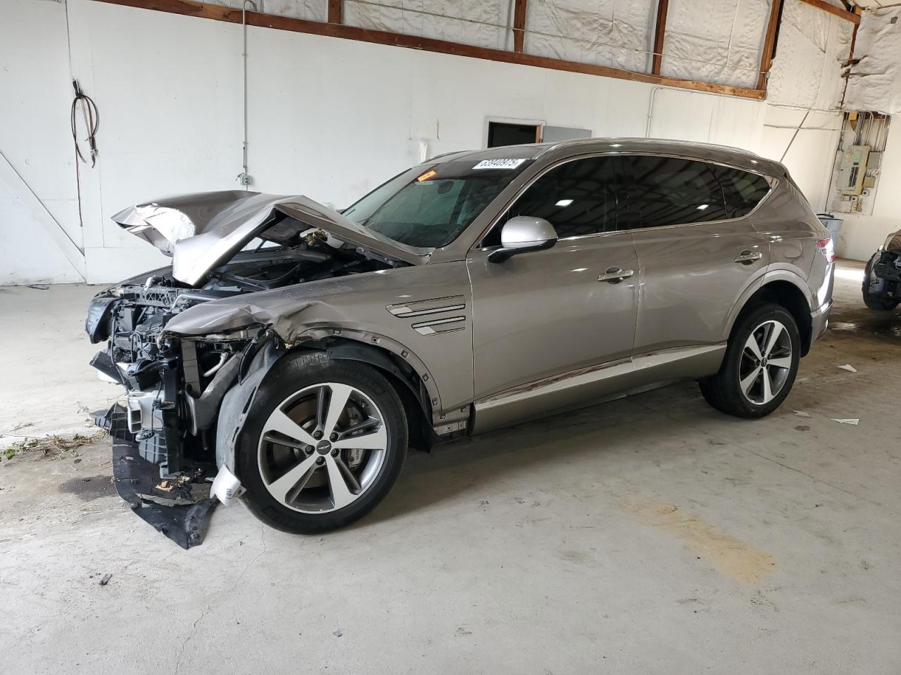 2021 Genesis GV80, VIN KMUHCESC5MU047633 — Front end