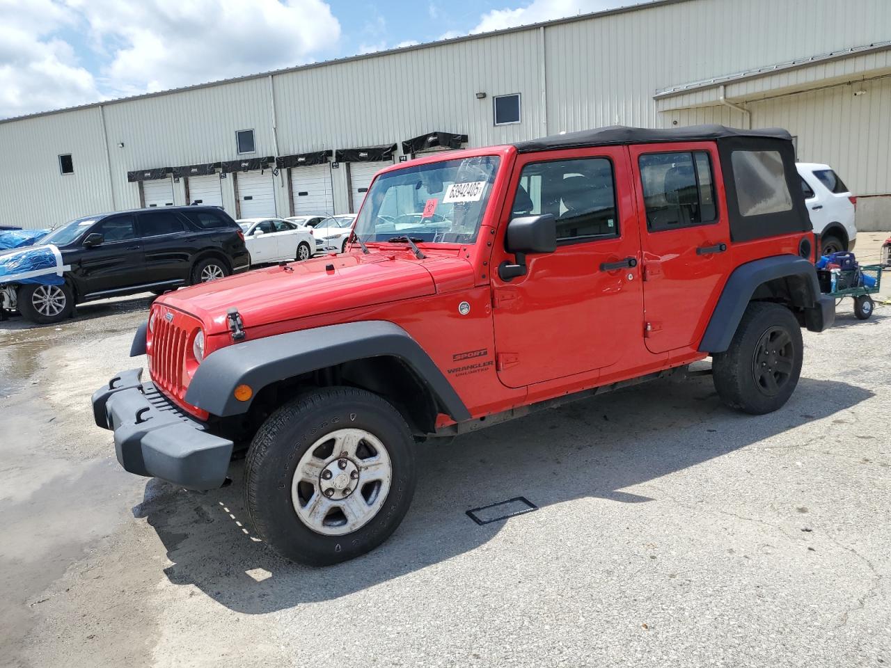 2016 Jeep Wrangler Unlimited Sport, VIN 1C4BJWDG9GL302542 — Biohazard / chemical