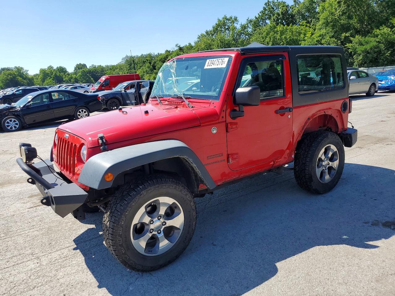 2014 Jeep Wrangler Sport, VIN 1C4AJWAG8EL157894 — Rollover