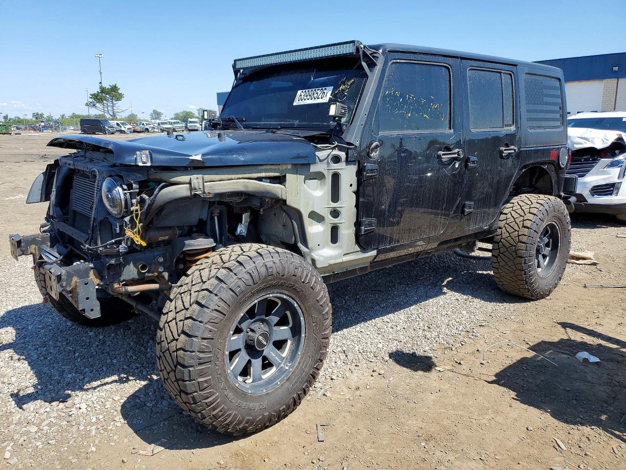 2016 Jeep Wrangler Unlimited Sport, VIN 1C4BJWDG7GL155668 — Front end