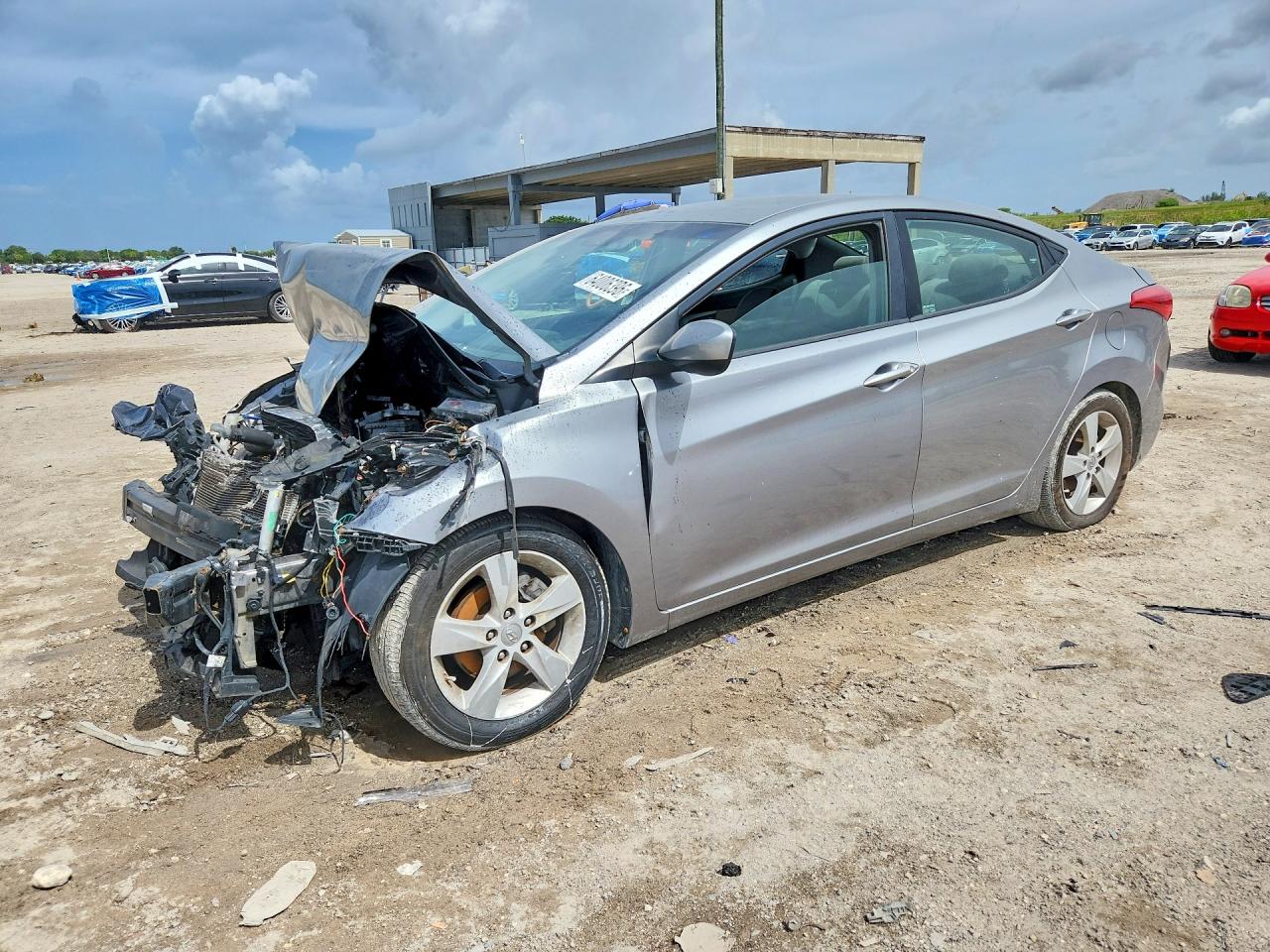 2012 Hyundai Elantra GLS, VIN KMHDH4AE4CU218348 — Front end
