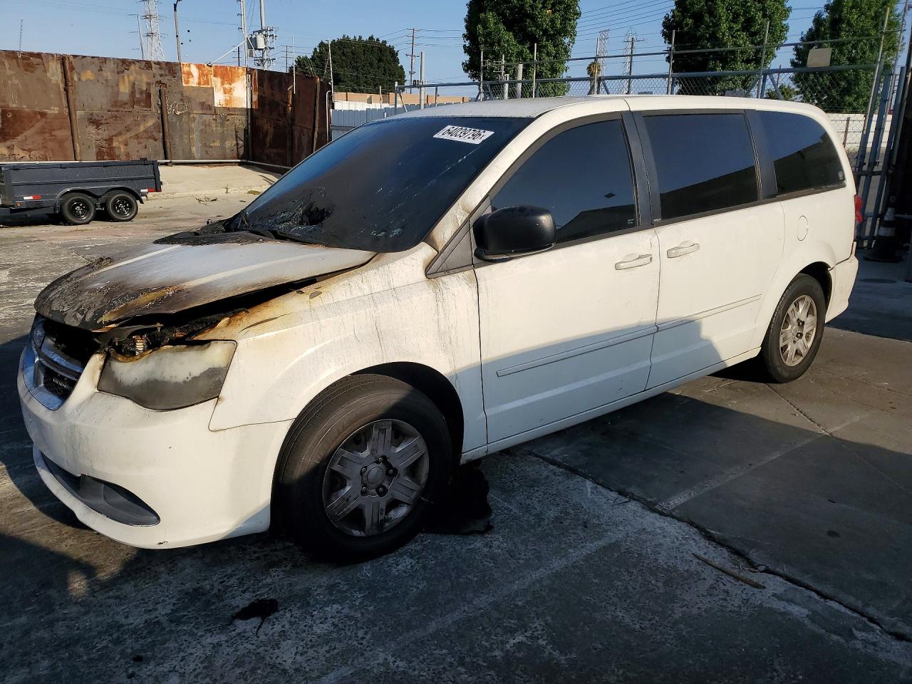 2012 Dodge Grand Caravan SE, VIN 2C4RDGBG1CR155911 — Engine fire
