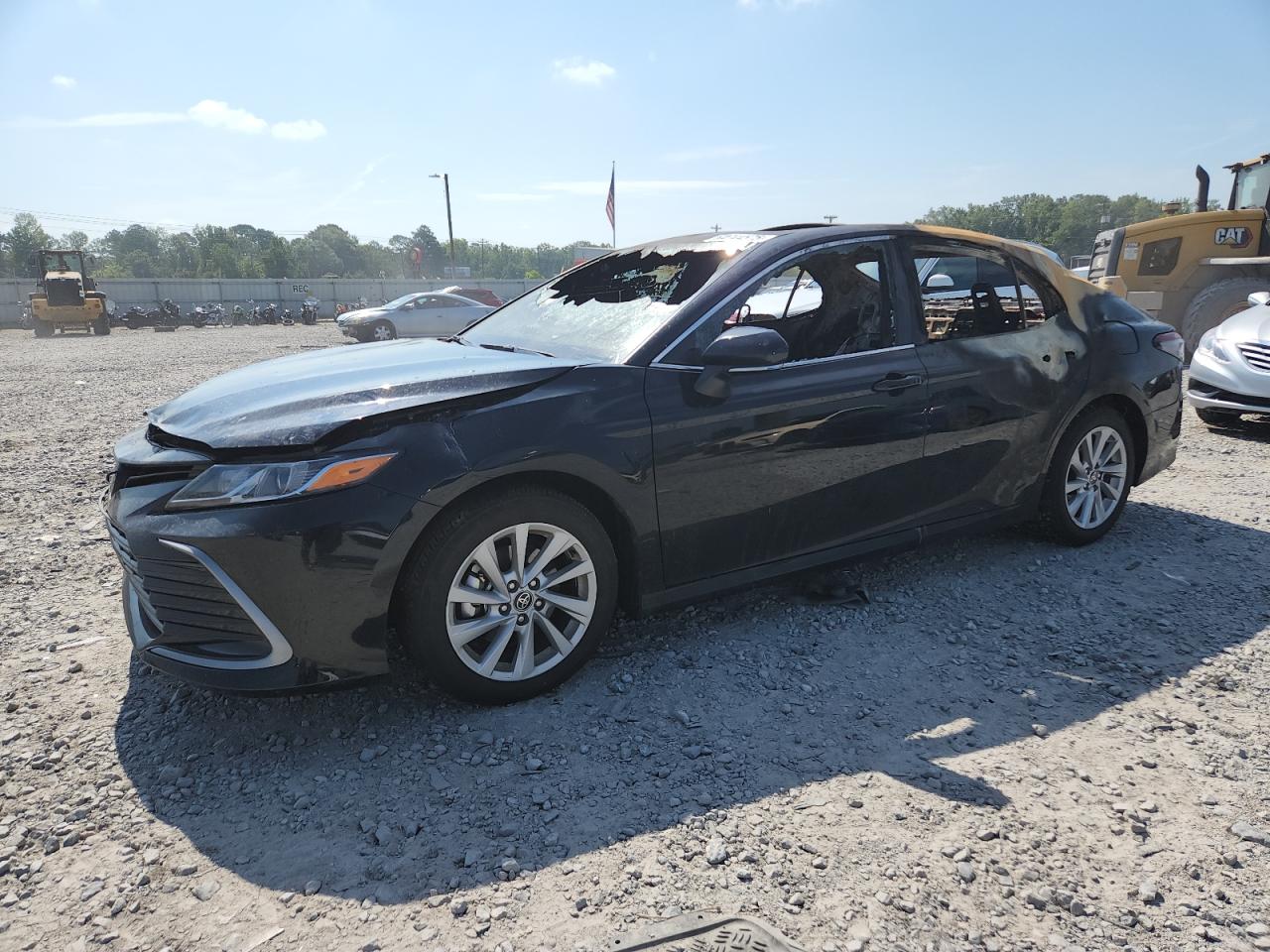 2024 Toyota Camry LE, VIN 4T1R11AK6RU921778 — Interior fire