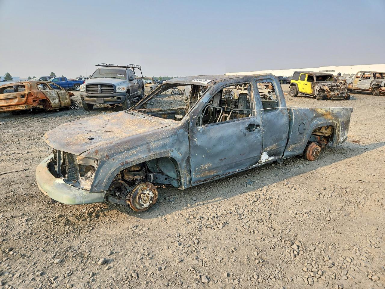 2006 Chevrolet Colorado Work Truck, VIN 1GCDT198968291650 — Burn