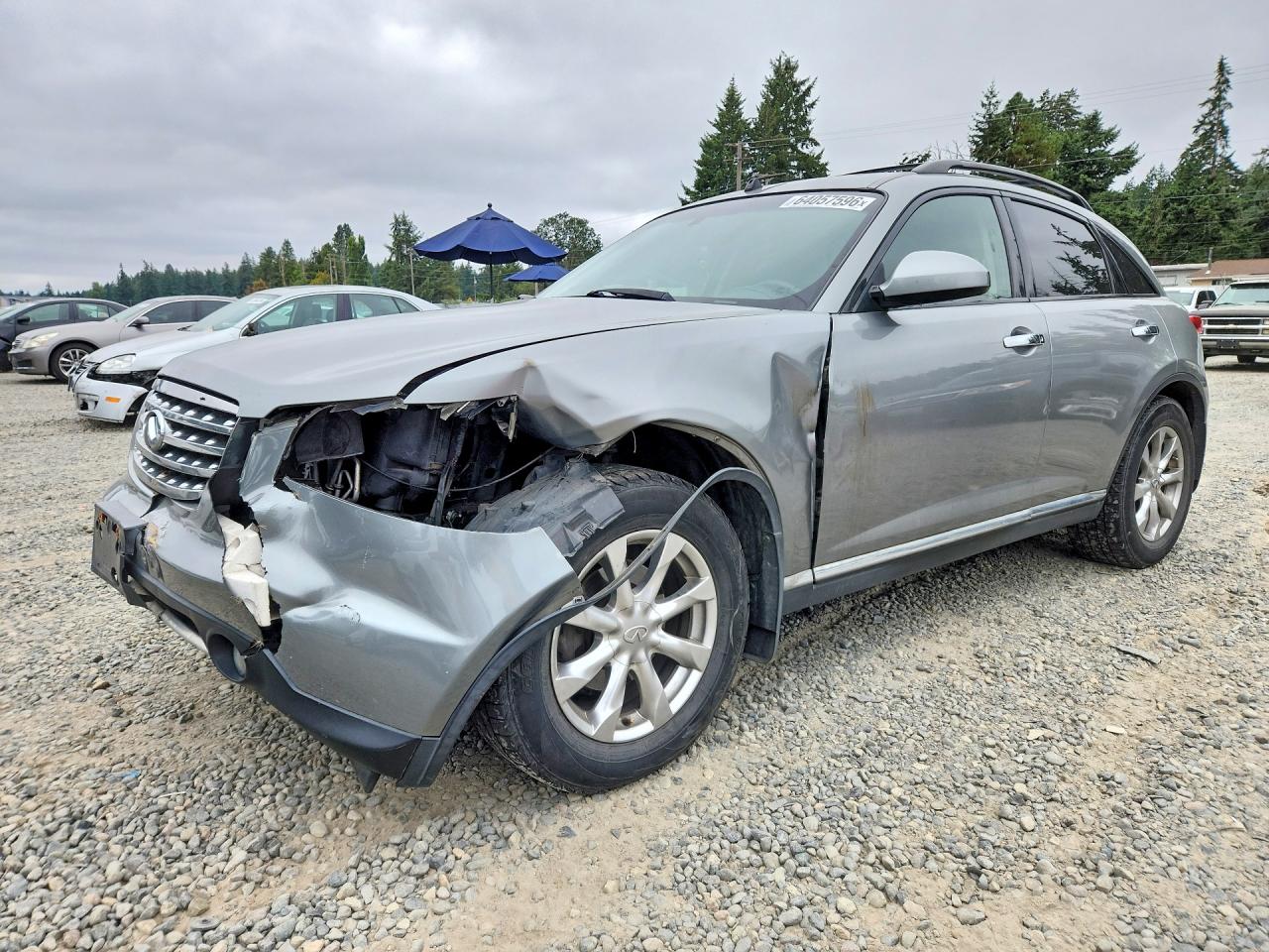 2008 Infiniti FX, VIN JNRAS08W38X202048 — Front end