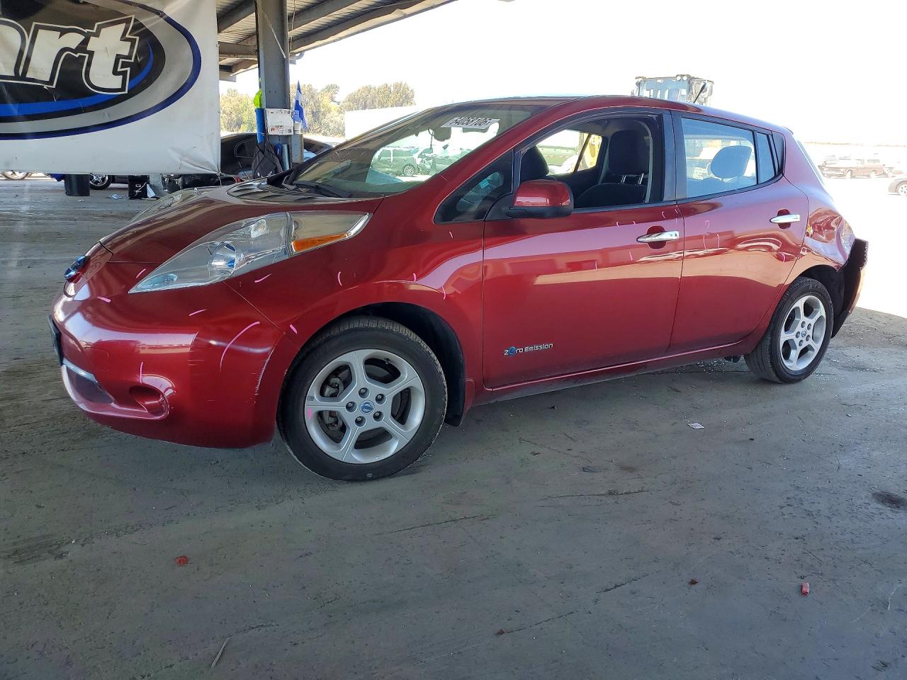 2013 Nissan LEAF SV, VIN 1N4AZ0CP3DC409784 — Rear end