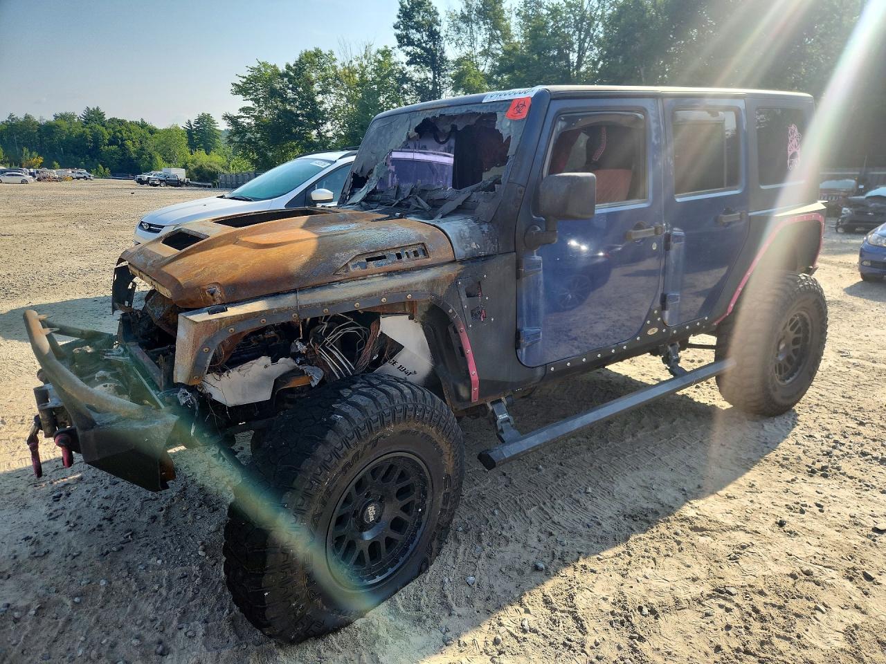 2010 Jeep Wrangler Unlimited Sport, VIN 1J4BA3H11AL226126 — Пожар