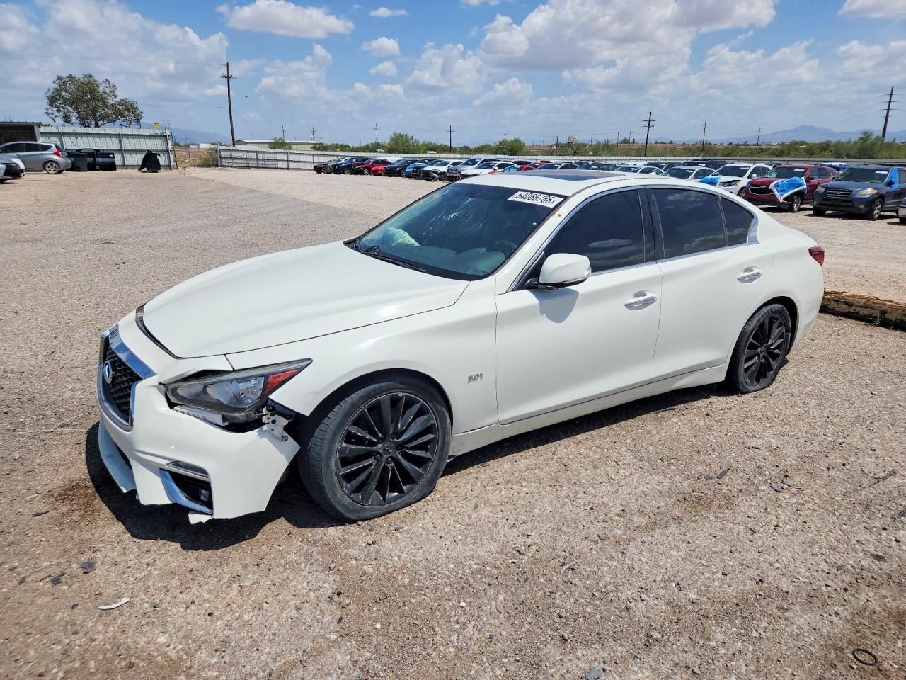 2019 Infiniti Q50 Luxe, VIN JN1EV7AP7KM511702 — Front end