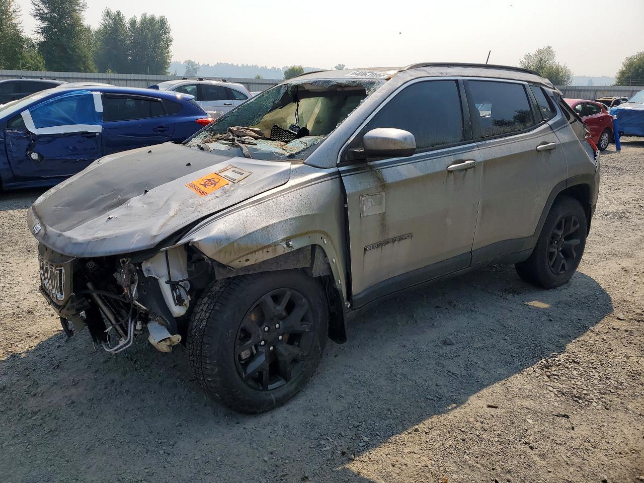 2017 Jeep Compass Latitude, VIN 3C4NJDBB6HT597016 — Опрокидывание