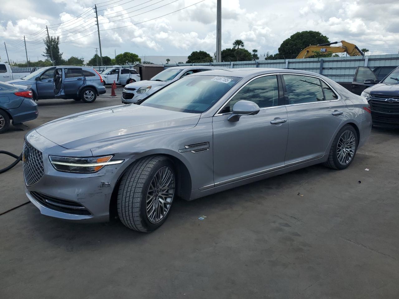 2021 Genesis G90 Ultimate, VIN KMTF54PH7MU086518 — Undercarriage