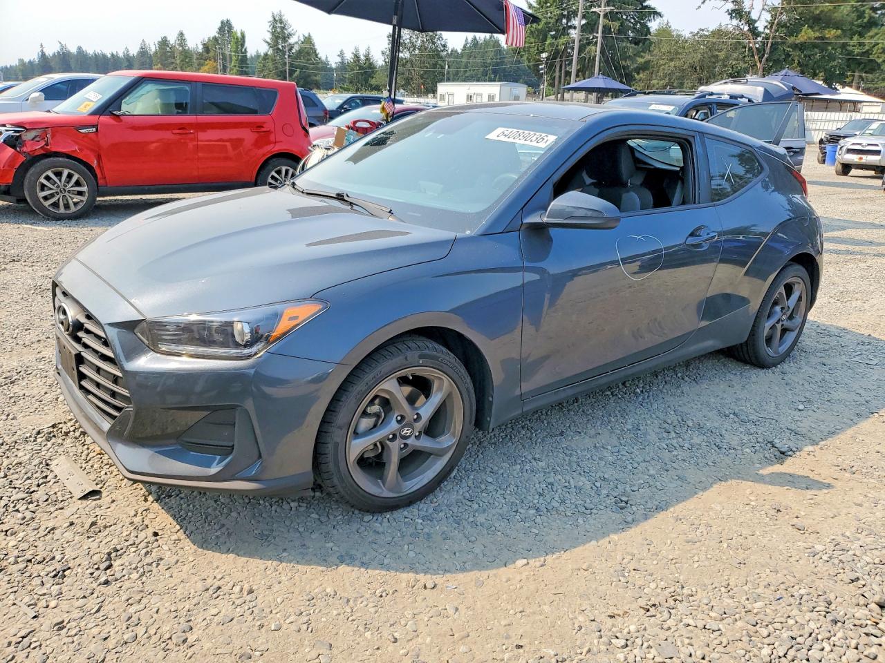 2019 Hyundai Veloster 2.0, VIN KMHTG6AF3KU008941 — Vandalism