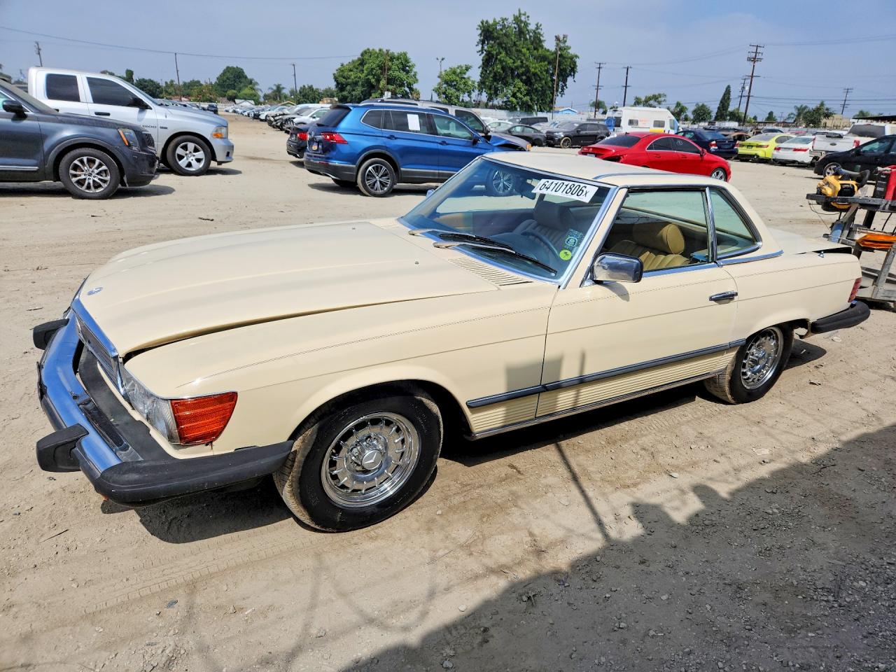 1981 Mercedes-Benz 380 SL, VIN WDBBA45AXBB001578 — Minor dents and scratches