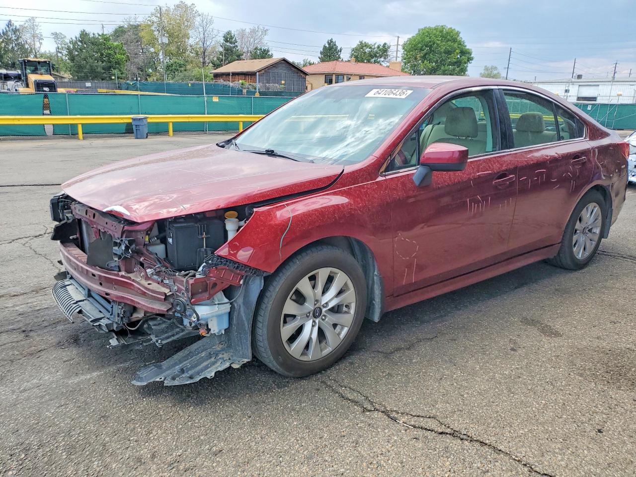 2015 Subaru Legacy Premium, VIN 4S3BNBC65F3058019 — Перед