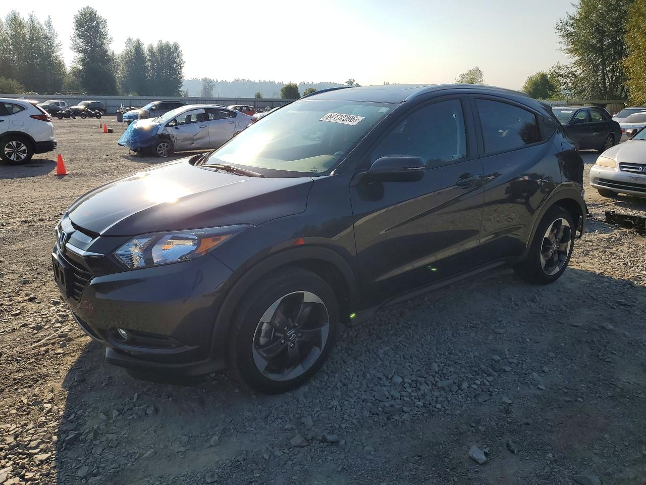 2018 Honda HR-V EX-L, VIN 3CZRU6H74JM729627 — Rear end