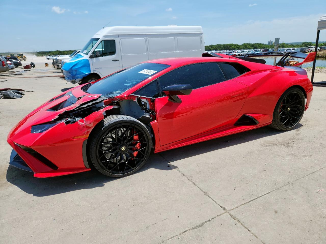 2023 Lamborghini Huracan, VIN ZHWUA6ZXXPLA25086 — Front end