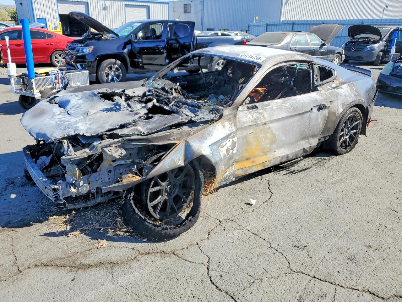 2017 Ford Mustang V6, VIN 1FA6P8AM7H5357282 — Burn