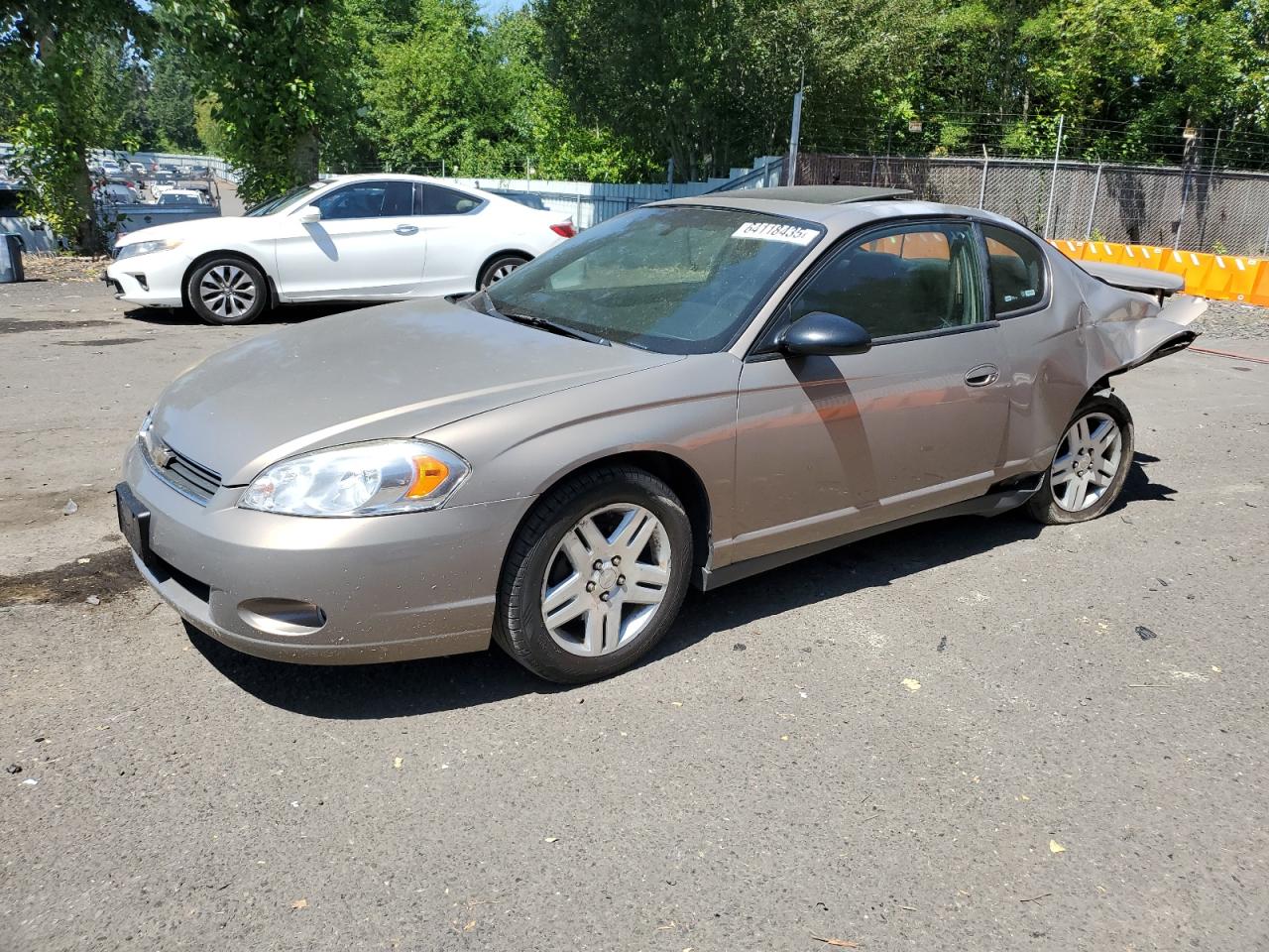 2006 Chevrolet Monte Carlo LT 3.9L, VIN 2G1WK151569387471 — Rear end