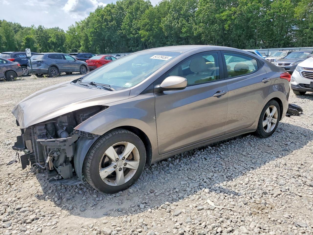 2012 Hyundai Elantra Limited, VIN 5NPDH4AE5CH124705 — Front end