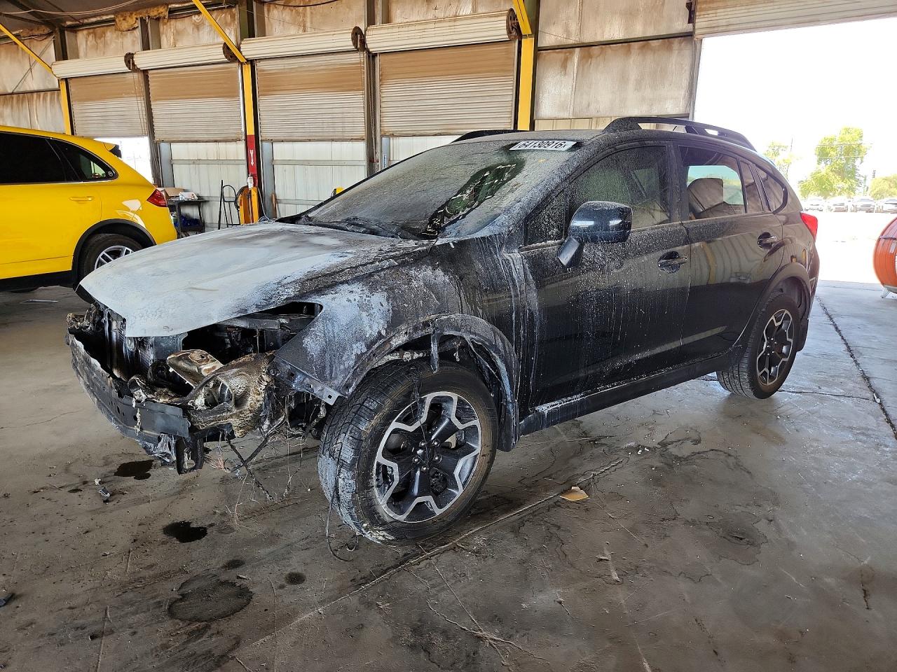 2014 Subaru Crosstrek Limited, VIN JF2GPAKC9EH342337 — Engine fire
