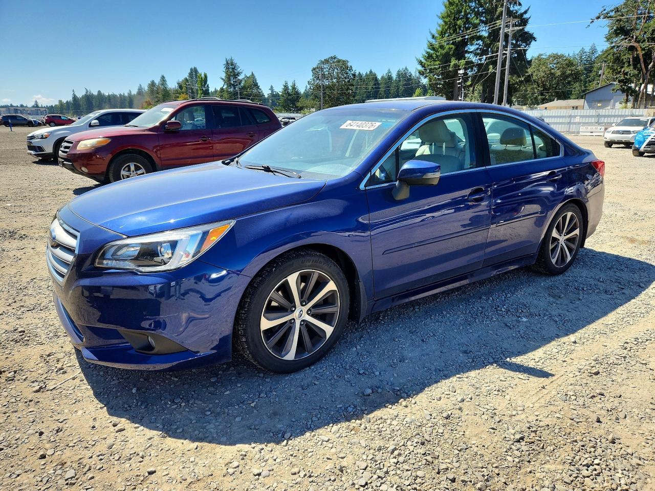 2015 Subaru Legacy Limited, VIN 4S3BNEN67F3056609 — Rear end