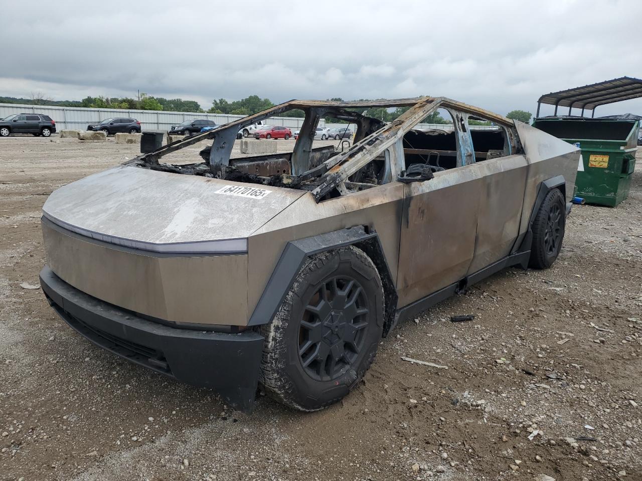 2024 Tesla Cybertruck Cyberbeast, VIN 7G2CEHEE6RA036124 — Пожар
