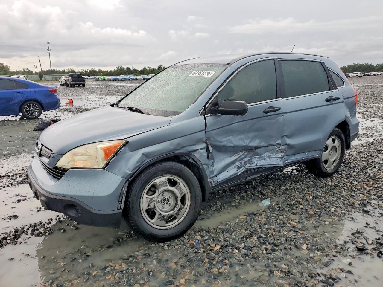 2008 Honda CR-V LX, VIN 3CZRE383X8G706421 — Side