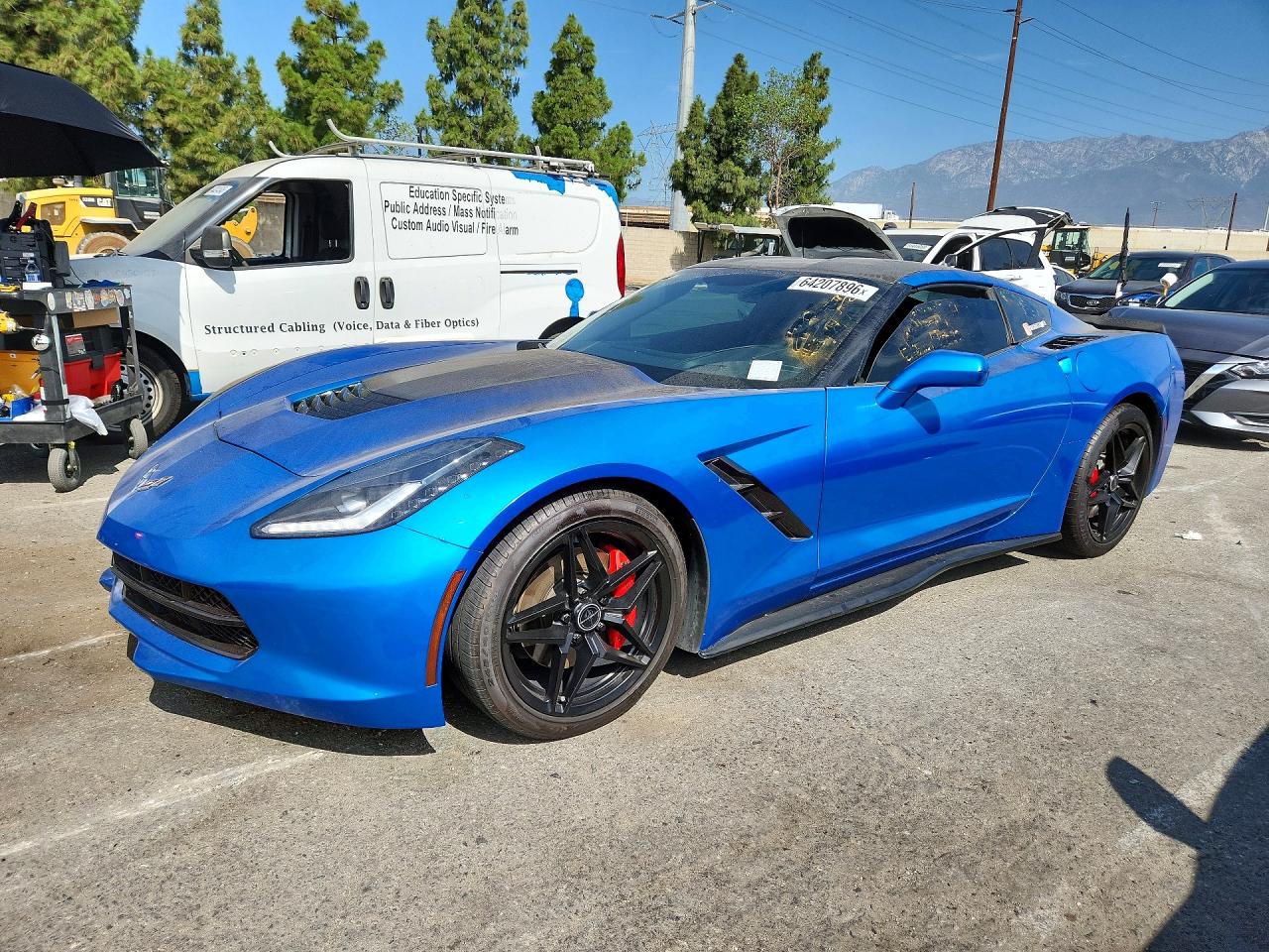 2014 Chevrolet Corvette 3LT, VIN 1G1YF2D74E5124909 — Minor dents and scratches