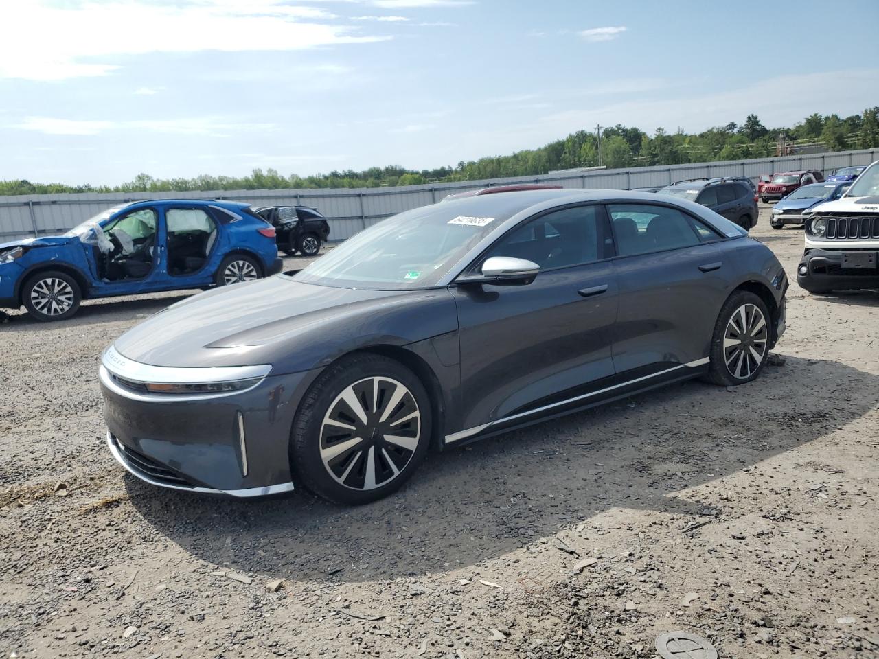 2022 Lucid Air Grand Touring, VIN 50EA1GBA1NA005723 — Rear end
