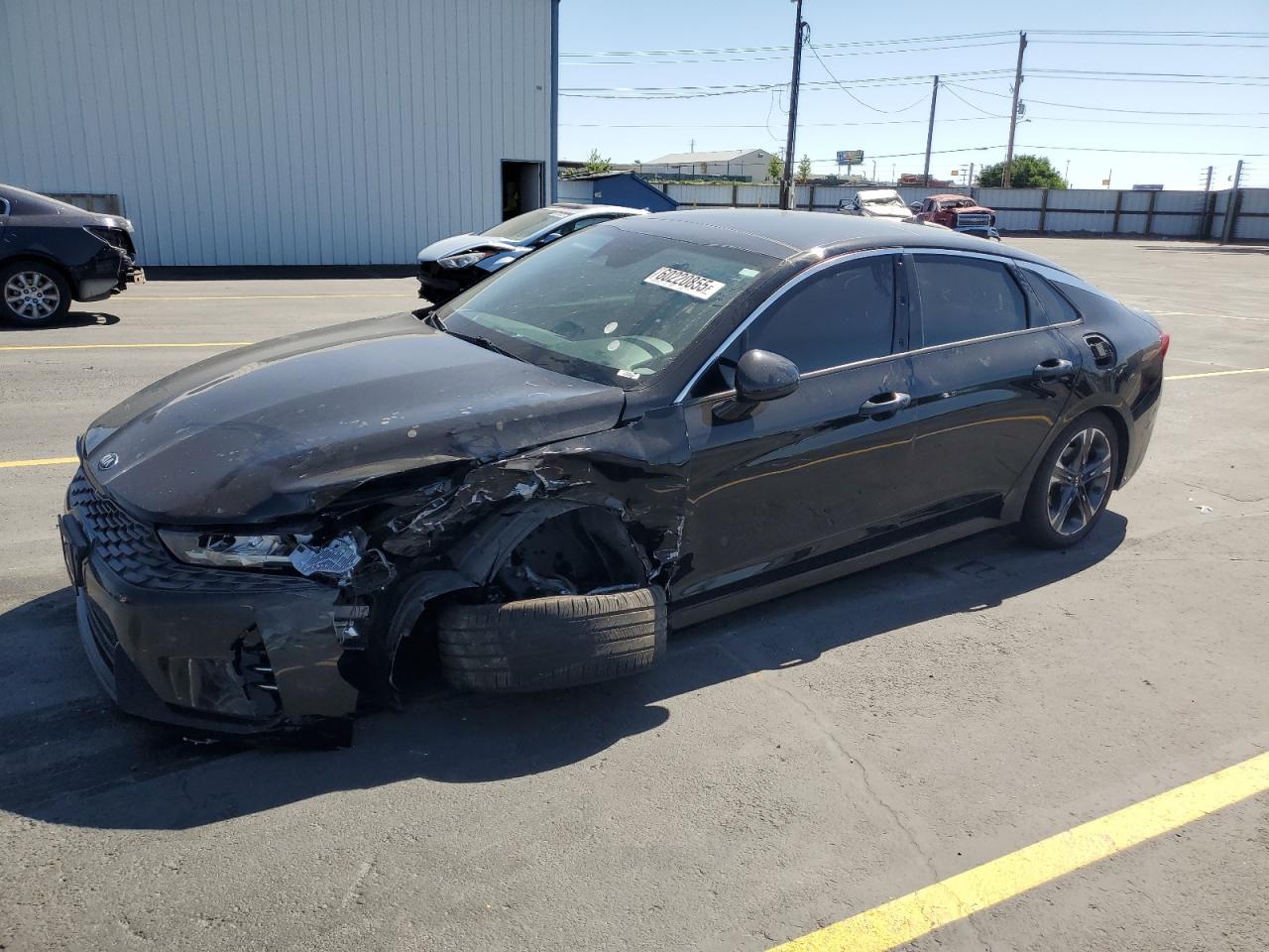 2021 Kia K5 EX, VIN 5XXG34J24MG012203 — Front end