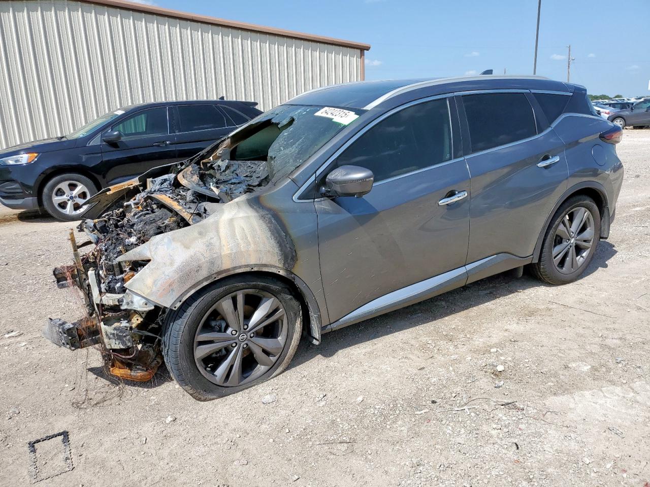 2022 Nissan Murano Platinum, VIN 5N1AZ2DJ7NC109128 — Engine fire