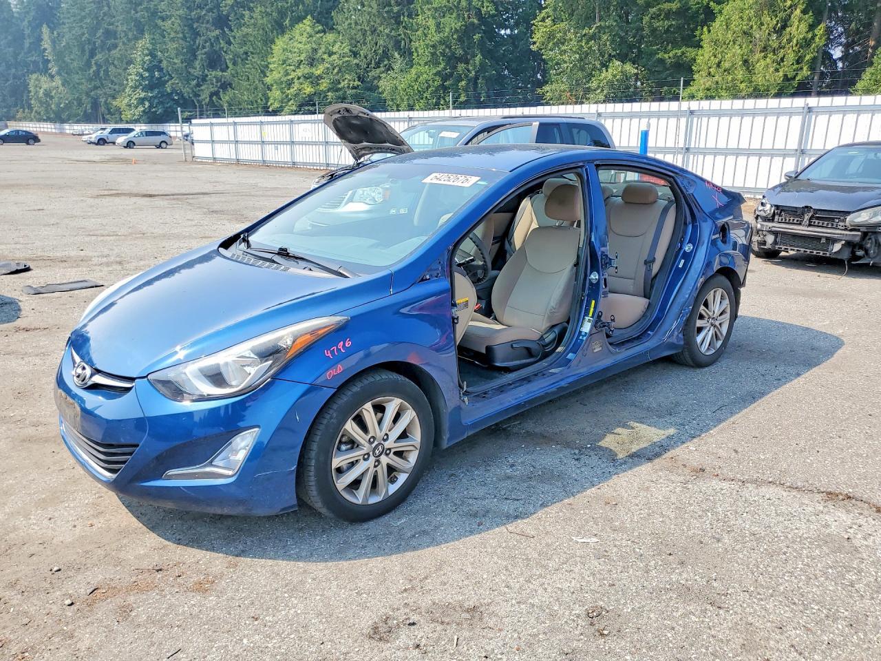 2015 Hyundai Elantra SE, VIN KMHDH4AE1FU383360 — Side