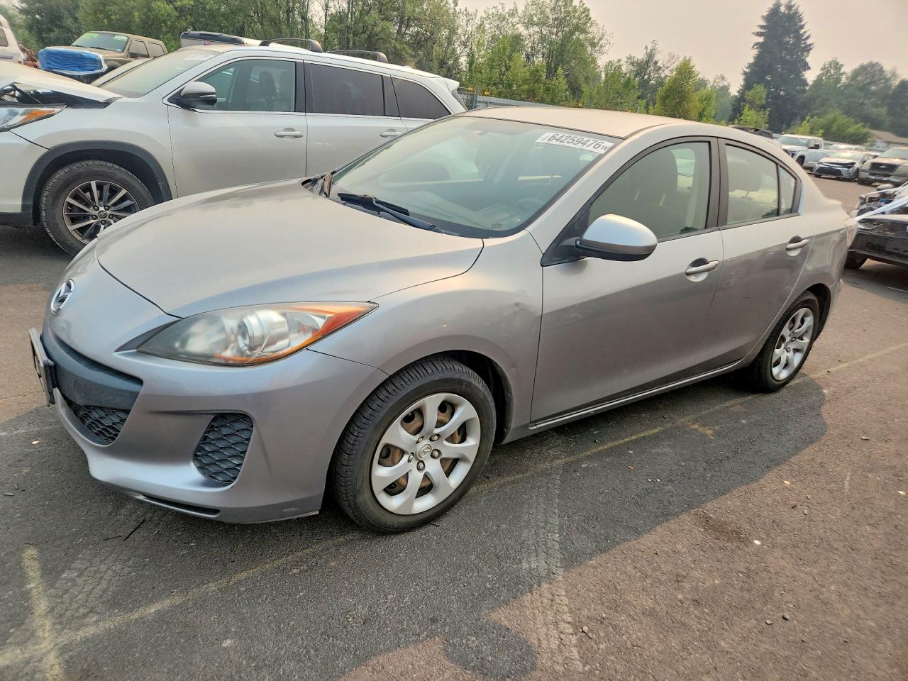 2012 Mazda 3 i Sport, VIN JM1BL1UF2C1524060 — Rear end