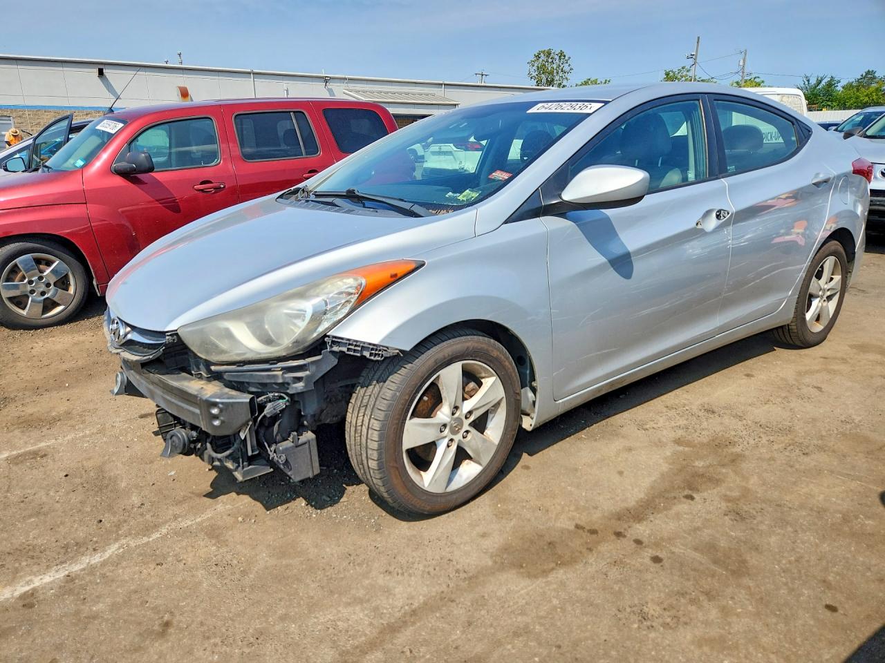 2012 Hyundai Elantra Limited, VIN 5NPDH4AE1CH072750 — Vandalism