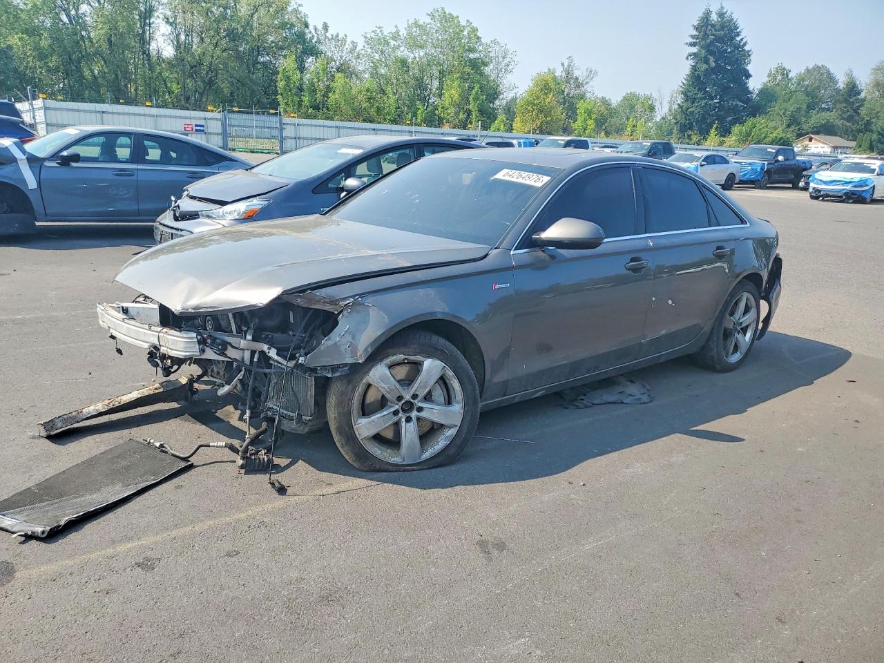 2012 Audi A6 Premium Plus, VIN WAUGGAFCXCN170579 — Front end