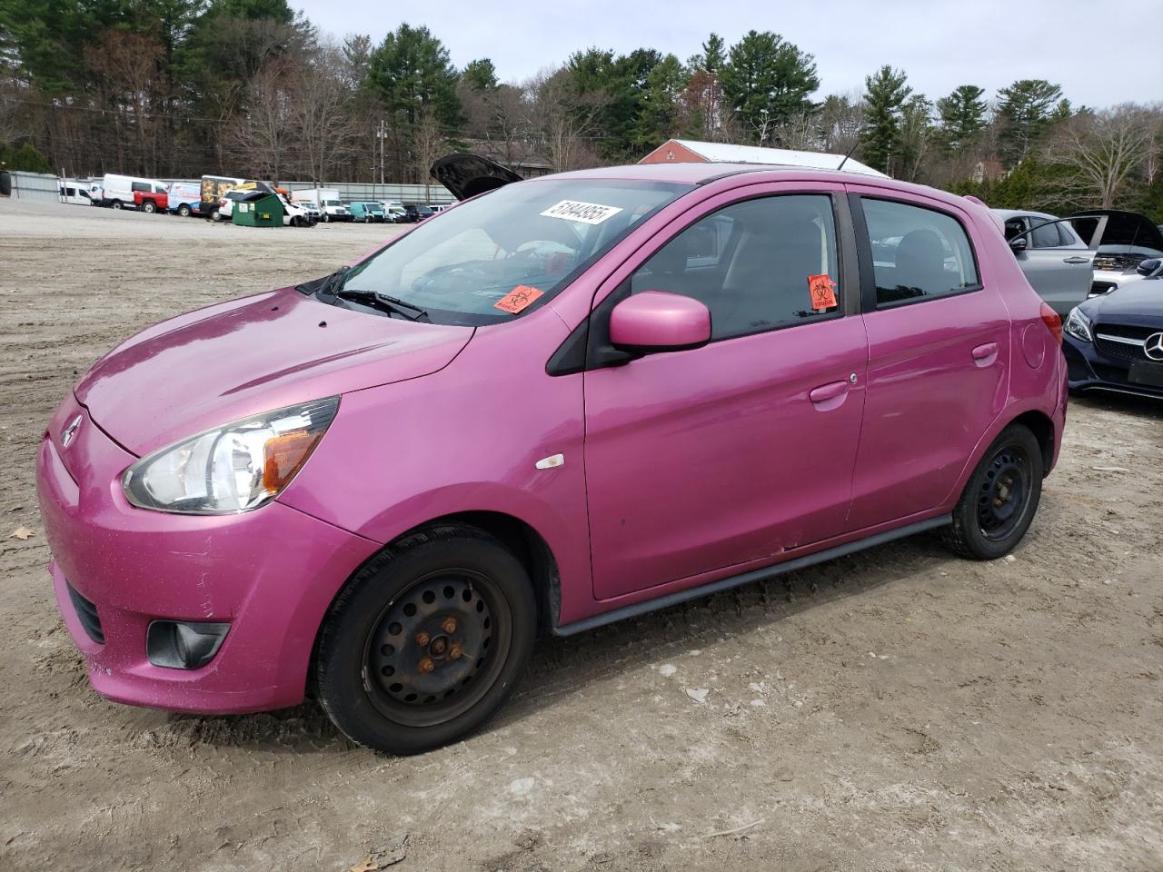2015 Mitsubishi Mirage DE, VIN ML32A3HJ9FH009006 — Minor dents and scratches