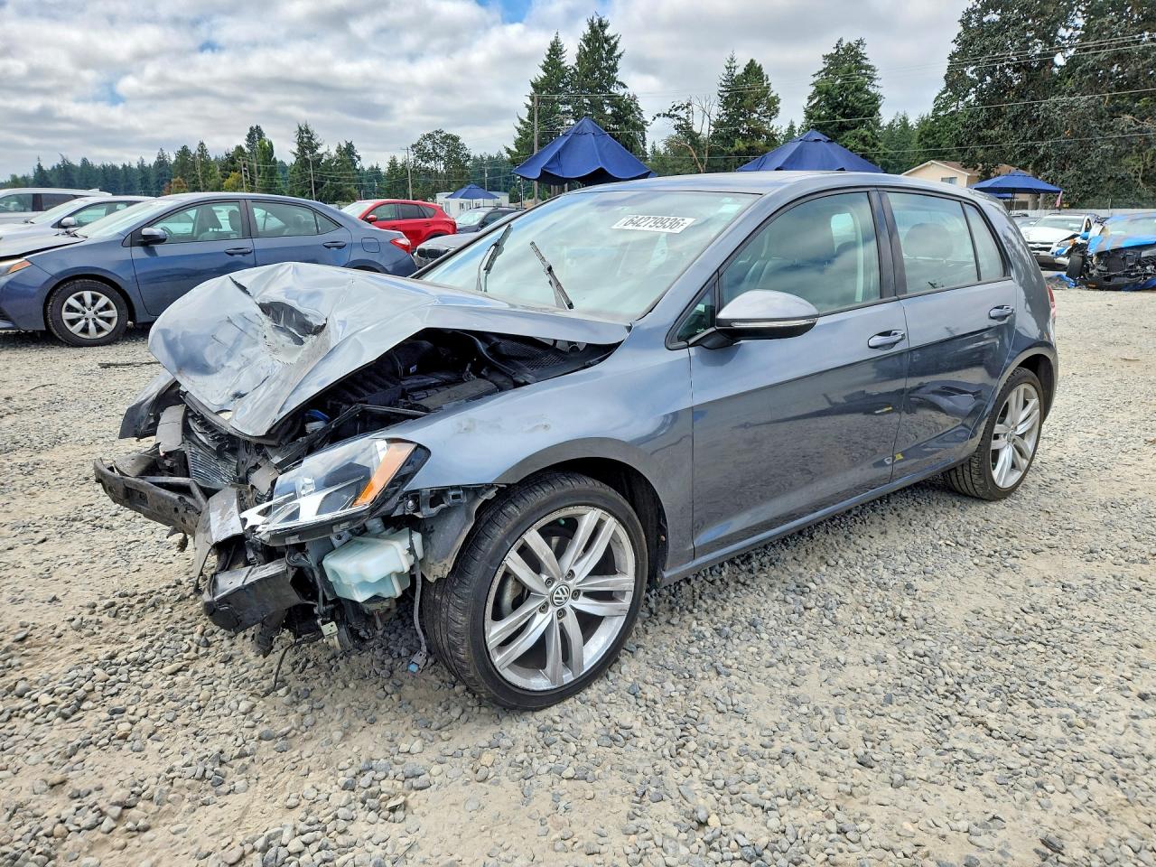 2017 Volkswagen Golf S, VIN 3VW217AU2HM048900 — Front end