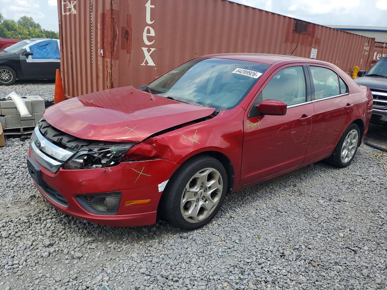 2011 Ford Fusion SE, VIN 3FAHP0HA9BR340591 — Front end