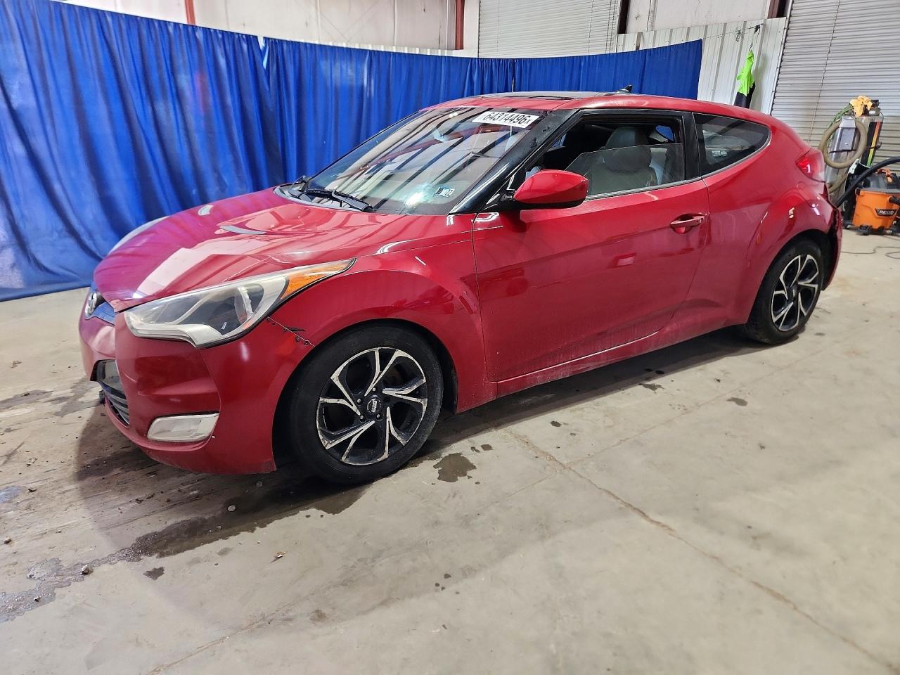 2012 Hyundai Veloster w/Gray Int, VIN KMHTC6AD9CU051580 — Side