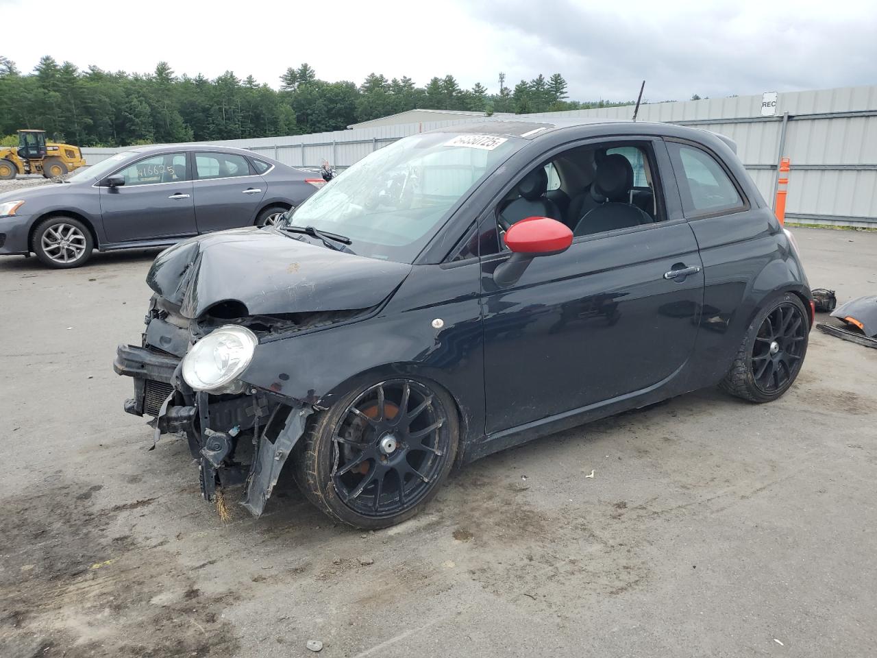 2013 FIAT 500 Pop, VIN 3C3CFFAR9DT575013 — Prior damage history