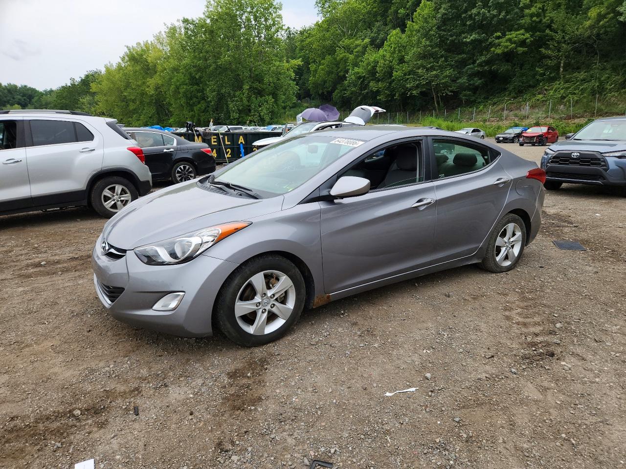 2012 Hyundai Elantra GLS, VIN KMHDH4AE3CU458295 — Undercarriage
