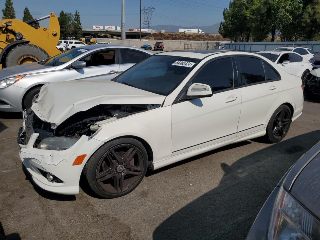 2009 Mercedes-Benz C 300 Sport, VIN WDDGF54X89F244089 — Frame damage
