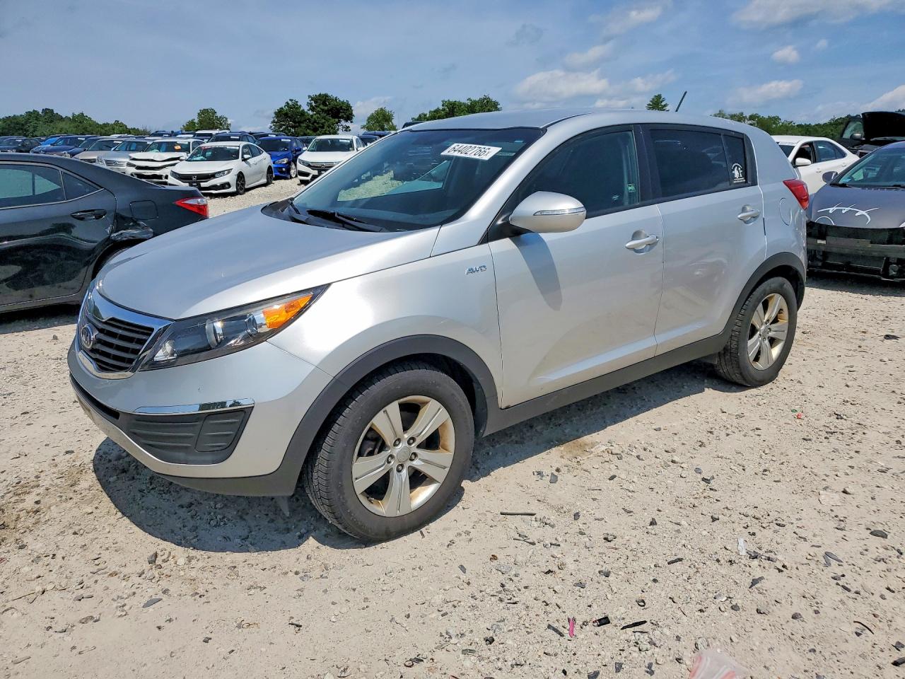2012 Kia Sportage LX, VIN KNDPBCA22C7307899 — Rear end